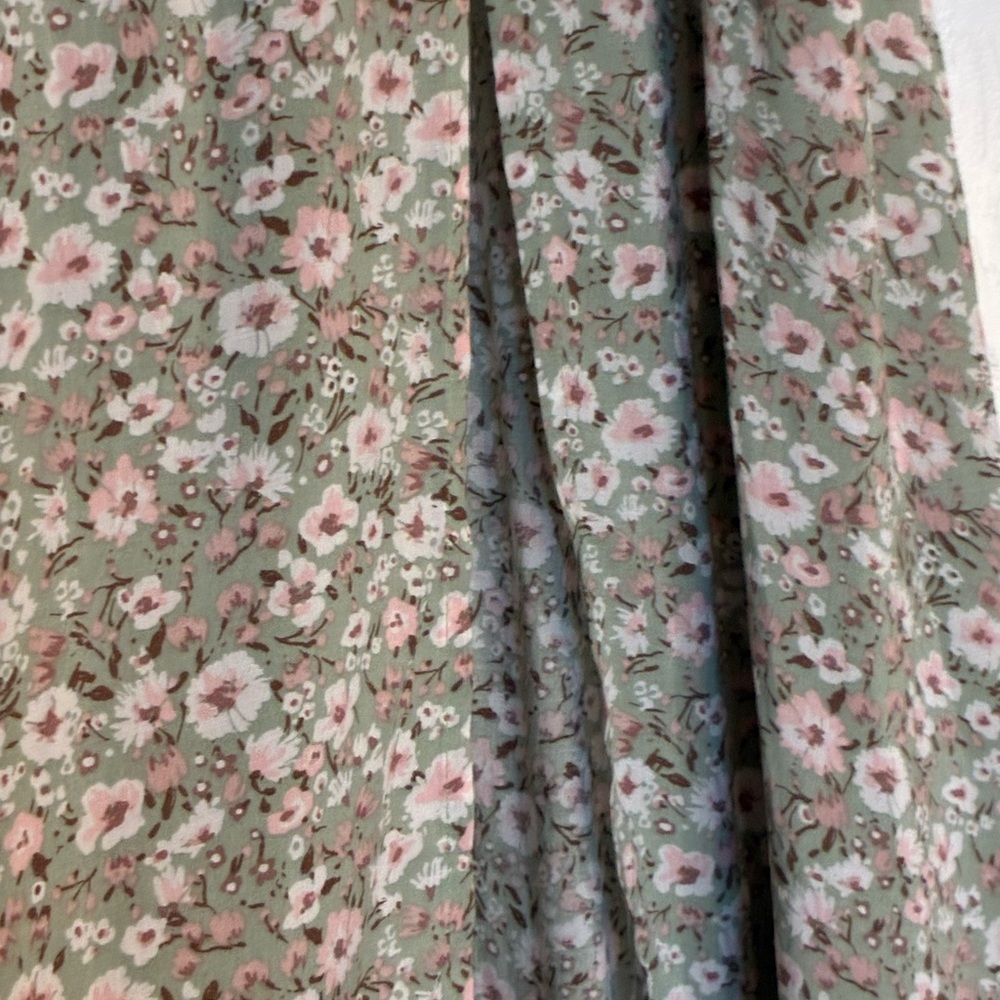 Altar'd State Green Floral Maxi Skirt - Picture 5 of 16